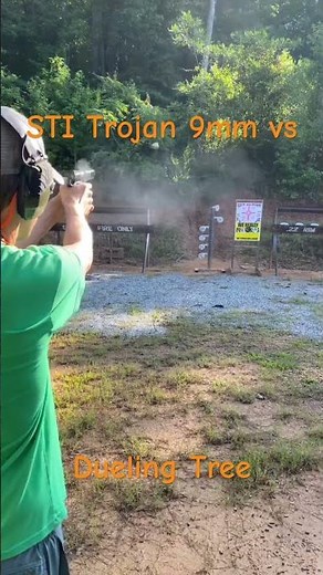 STI Trojan 1911 9MM vs. Dueling Tree | Range Time Fun!