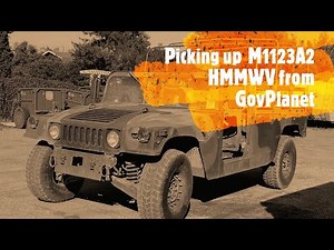 Picking up a Humvee from Govplanet Yermo, CA