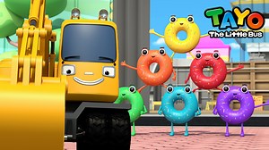 💜Sekarang Anda bisa bertemu Tayo Episodes di halaman Facebook resmi Tayo!💜 📢Berikut adalah episode dan lagu yang lebih lucu untuk Anda ⬇⬇ 👉Berlangganan untuk lebih banyak video untuk anak-anak: https://www.youtube.com/c/TayoBahasaIndonesia - Satu donat merah melarikan diri Hati hati! Cepat cepat! (Huh?) Satu donat merah melarikan diri (Haa) Berguling guling guling berguling guling Satu donat oren melarikan diri Hati hati! Cepat cepat! (Ah! Hati-hati!) Satu donat oren melarikan diri Berguling