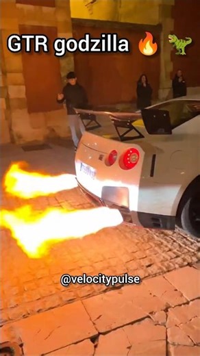 GTR Godzilla Breathing Fire! 🔥 #velocitypulse #shorts