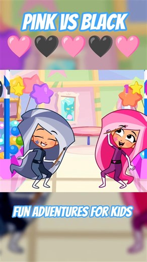 Which Color Is Better? 💗🖤 Pink vs Black Color Challenge Game