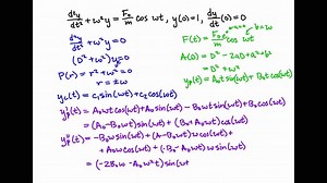SOLVED:The undamped mass-spring system in Fig. 10 is subject to an external force F sin(αt) . The equation of motion is m ẍ k x=F sin(αt)   (α≠√((k)/(m))) where x is the displacement of mass m from its equilibrium level and k is the spring stiffness. By assuming the trial function X=C sin(αt) and the initial conditions, when t=0, both x=0 and ẋ=0, show that x=(F)/(ω(k-m α^2))[ωsin(αt)-αsin(ωt)] where ω=√((k)/(m))