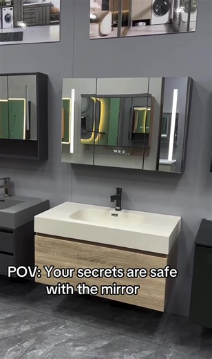 Stylish Bathroom Upgrade with Modern Vanity Unit