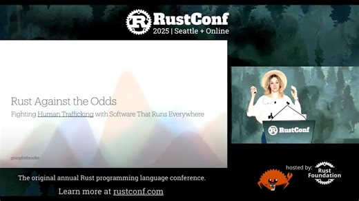 Rust 对抗人口贩卖：RustConf 2025 演讲 | Rust Foundation