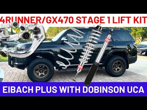 How to Lift Toyota 4Runner with Stage 1 Plus Eibach 2.75-Inch Kit with Dobinson UCA