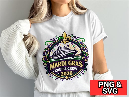 Mardi Gras Cruise Crew 2026 Digital Image, Cruise Ship Graphic, Party Vector Art, New Orleans Celebration, SVG PNG Download, Digital - Etsy