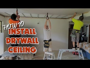Install a new Drywall Plasterboard Ceiling