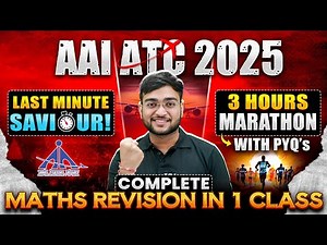 📘 AAI ATC Maths Classes 2025 | AAI ATC Maths Marathon 2025 | Complete Maths Revision in 1 Class!