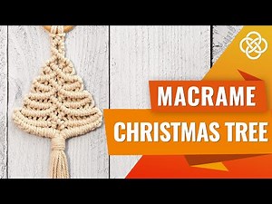 Macrame Christmas tree ornament | Macrame diy | Macrame Christmas tree diy