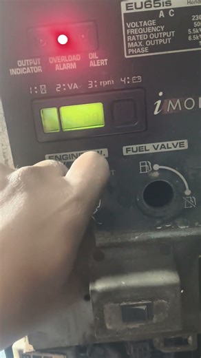 HONDA EU65is ERROR CODE E08 #hondagenerator #generator #honda#