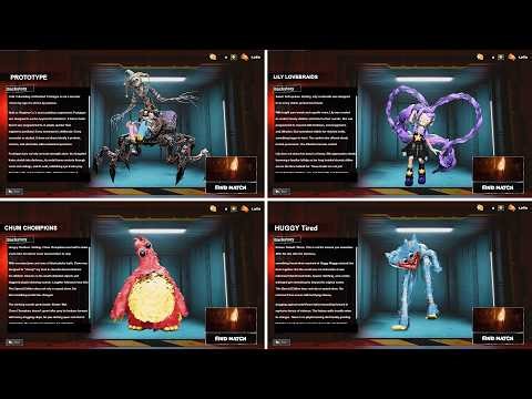 Project: Playtime - Select Menu All Bosses Poppy Playtime Chapter 5