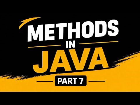 Methods in Java | Part 7 | Explained with Examples | in Tamil