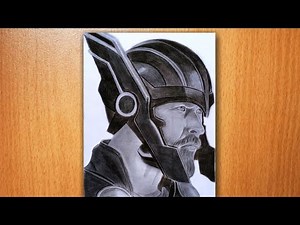 How To Draw Thor - Pencil Sketch | Avengers Drawing Thor | Thor Sketch