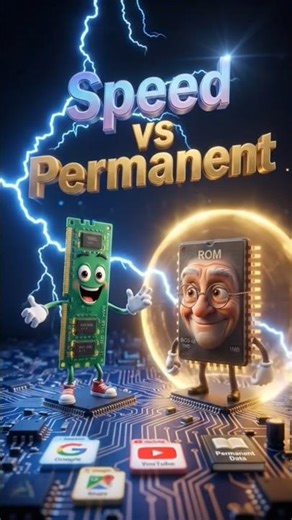 ✅ RAM vs ROM | Computer Memory #shorts #computereducation #computer #knowledgecomputer #education