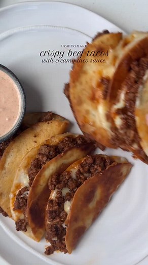 450K views · 51K reactions | Crispy beef tacos with pico de gallo and...
