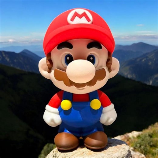 Chibi Mario Multi-color STL File | 3D Printable Model (digital Download) - Etsy UK