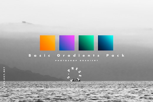Free Download Basic Photoshop Gradient Pack - GRD File