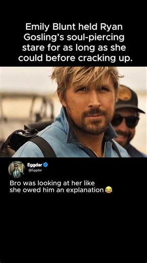 Emily Blunt Could Only Handle Ryan Gosling’s Stare for So Long 😭 | The Fall Guy (2024)