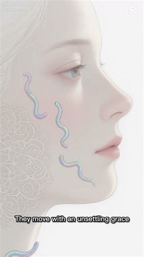 Worms in the face #capcut #animation #face #worms #painting #shorts #shortvideo #short #shortsvideo