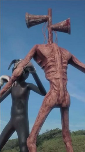 Siren head vs cartoon dog (horror skunx)