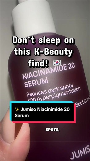 Meet your new skincare staple! The Jumiso Niacinamide 20% Serum combines 20% niacinamide with tranexamic acid, glutathione and a Triple Centella Complex in a lightweight, fast-absorbing formula. If you’re looking to help your skin look brighter, more even and hydrated, this one’s definitely worth adding to your routine! 💛💧 #jumiso #korean #koreanskincare #skincare