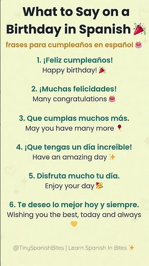 Spanish Birthday Phrases You Must Know 🎉