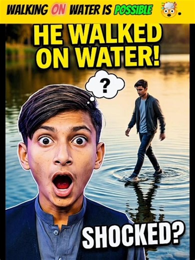 trun impossible to possible🤯i revealed the fact of walking on water 🤫#lifehacks #amazingfacts #fyp