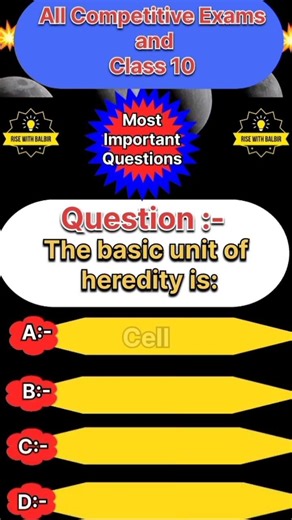 Class 10 Science – Heredity & Evolution MCQ 🔥 | Board Exam 2026 | Most Important Questions