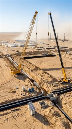 They Built Water Pipelines Across the Desert #shorts