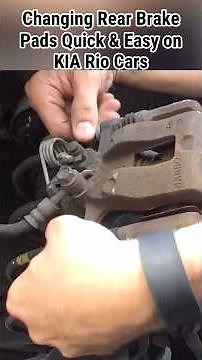 Easily replace REAR BRAKES on a Kia Rio