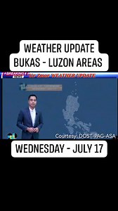 10K reactions · 1.2K shares | Weather Update Bukas - Luzon Areas | PAG-ASA Weather Forecast | Wednesday - July 17 #sirzmor #fbreelsfypシ゚viral #seacondition #easterlies #LPA #weather #WeatherUpdate #PhilippineWeather #bagyo #ITCZ | Maestro Z Updates | Facebook