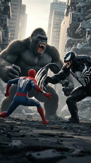 Kong vs. Venom: The Battle for Spider-Man's Soul #dreamscreenai #kong #venom
