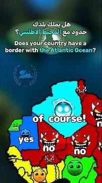 Does your country touch the Atlantic Ocean? 🌊 #maps #mapping #mapper #history #geography