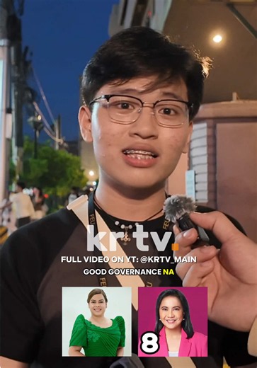 “Nasa sa atin na lang kung magbubulag-bulagan talaga tayo.” For the respondent, staying informed matters as she says she would support Leni Robredo if she runs for president in 2028. #KRTVMain #PhilippinePolitics #LeniRobredo #SaraDuterte #PaxSilica