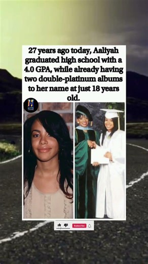 27 Years Ago: Aaliyah Graduates High School With 4.0 GPA 🎓✨🕊️#viral #shorts