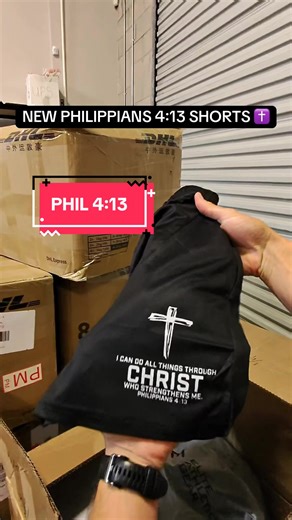 JUST DROPPED! Youth & Adult size shorts available 🙏 #faith #philippians413 #Christ #phil413 #athletes