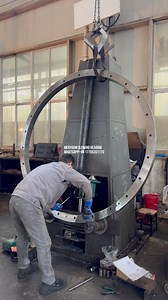 151K views · 986 reactions | On-site machining of the grease injection hole for a slewing bearing | Merydom Slewing Bearing | Facebook