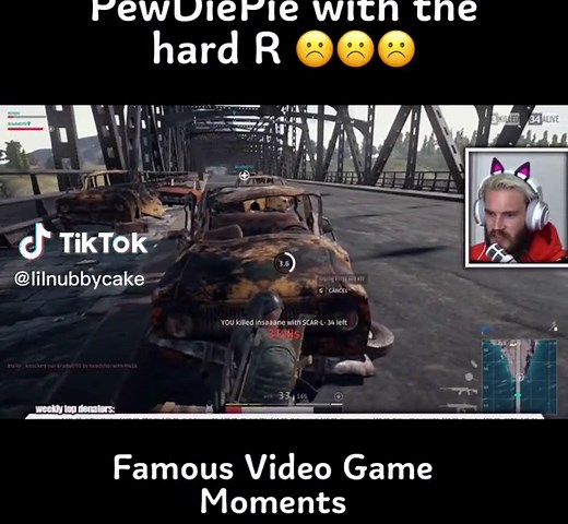 Video by: Tinkering Turian | pewd says the hard r