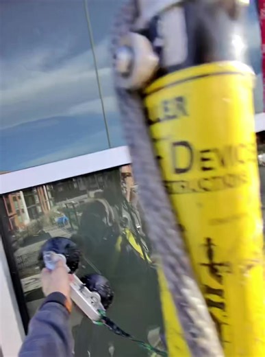 High rise window cleaning in Colorado. #fyp #sosatisfying #ckwindowsandmore #windowcleaning #windowwashing @CK Windows and More