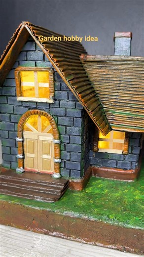 8.2K views · 150 reactions | miniature Cardboard Hut step by step guide | Garden hobby idea | Facebook