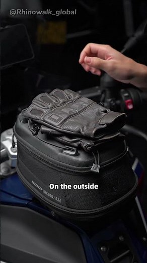 Snap on. Ride out. 🔩 The ultimate quick-release tank bag system.#Rhinowalk #RhinowalkMechanic