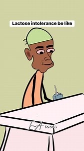 People with lactose intolerance be like #animationmeme #funnymoment #eatoons #lactoseintolerance | EA toons