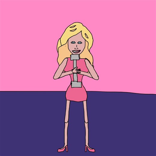 @honiganimations | Barbie 💅 with a Shake Weight 🏋️ #animation #2danimation #2d #cartoon #toonboom #barbie #barbiedoll #shake #shakeweight #weightlifting... | Instagram