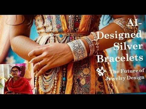 ✨AI-Designed Silver Bracelets | The Future of Jewelry Design #viral #wedding #ai #viralvideo