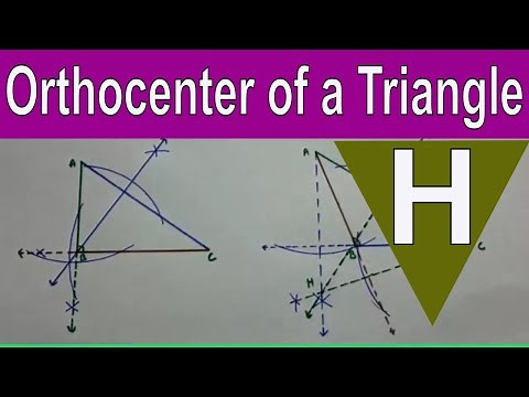 How to draw Orthocenter of a Triangle