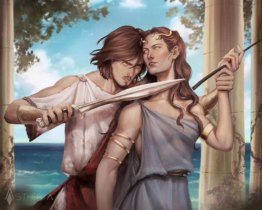 Epic Drawings of the Thunder Saga - Greek Mythology Fanart