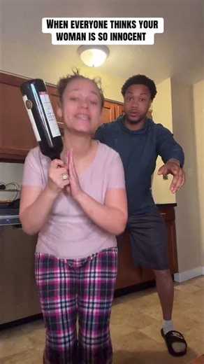 Don’t let the innocent face fool you 😳… #couples #discover #contentcreator #skit #namethemovie #fyp