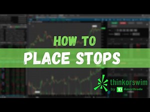 How to Create a Stop on ThinkorSwim
