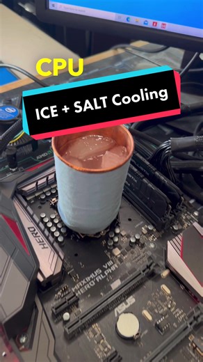 Effectively Ice Cooling a CPU with Salt