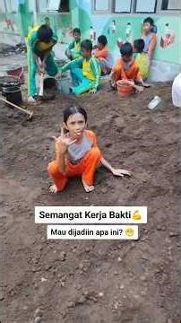 The Spirit of Community Service Carrying Sand and Paving by Students of SDN Kemayoran I #communit...